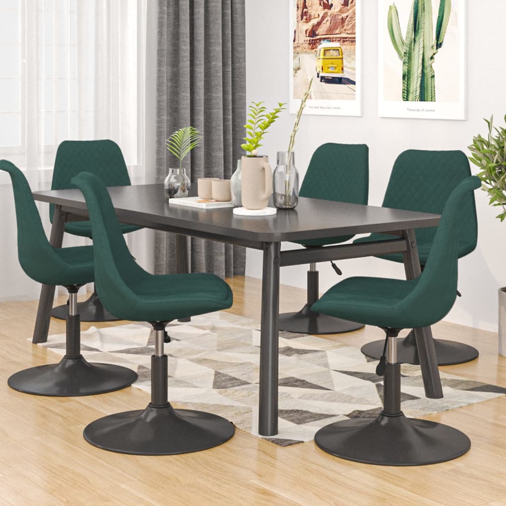 Sillas De Comedor Giratorias 4 Unidades Terciopelo Color