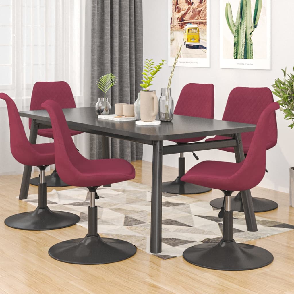 Sillas De Comedor Giratorias 4 Unidades Terciopelo Color
