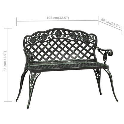 Banco De Jardín De Aluminio Fundido 108 Cm