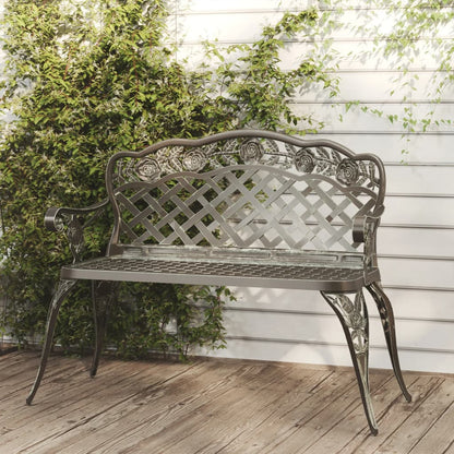 Banco De Jardín De Aluminio Fundido 108 Cm