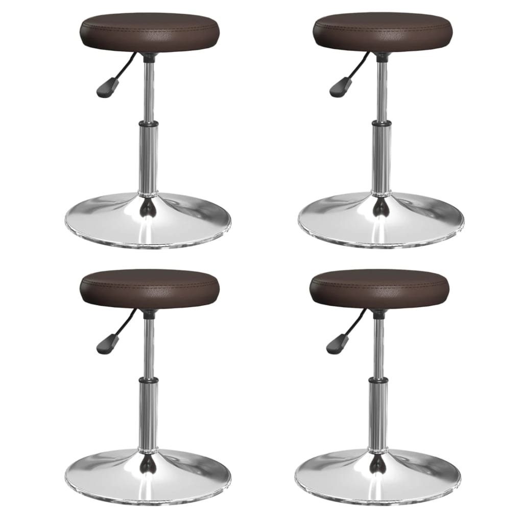 Sillas De Comedor 4 Unidades Cuero Sintético