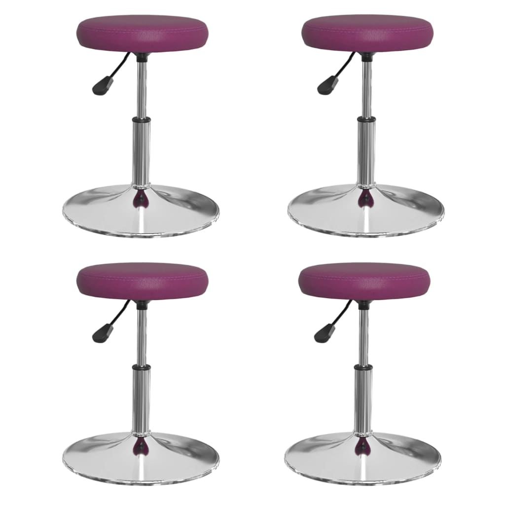 Sillas De Comedor 4 Unidades Cuero Sintético