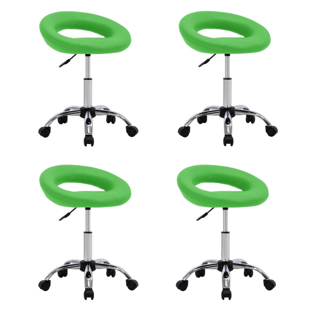 Silla De Comedor Giratoria De Cuero Sintética