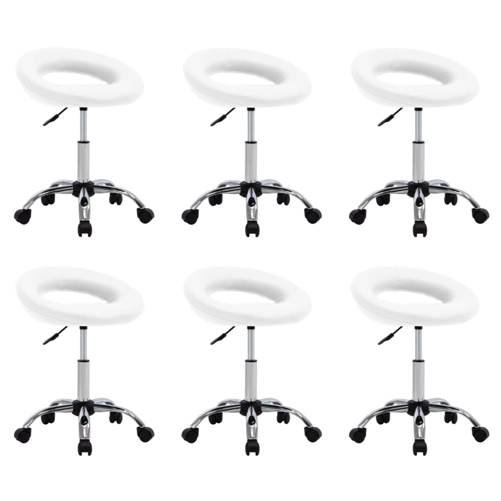 Silla De Comedor Giratoria De Cuero Sintética