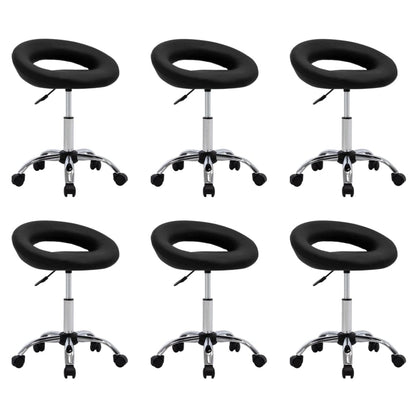 Silla De Comedor Giratoria De Cuero Sintética