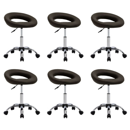 Silla De Comedor Giratoria De Cuero Sintética