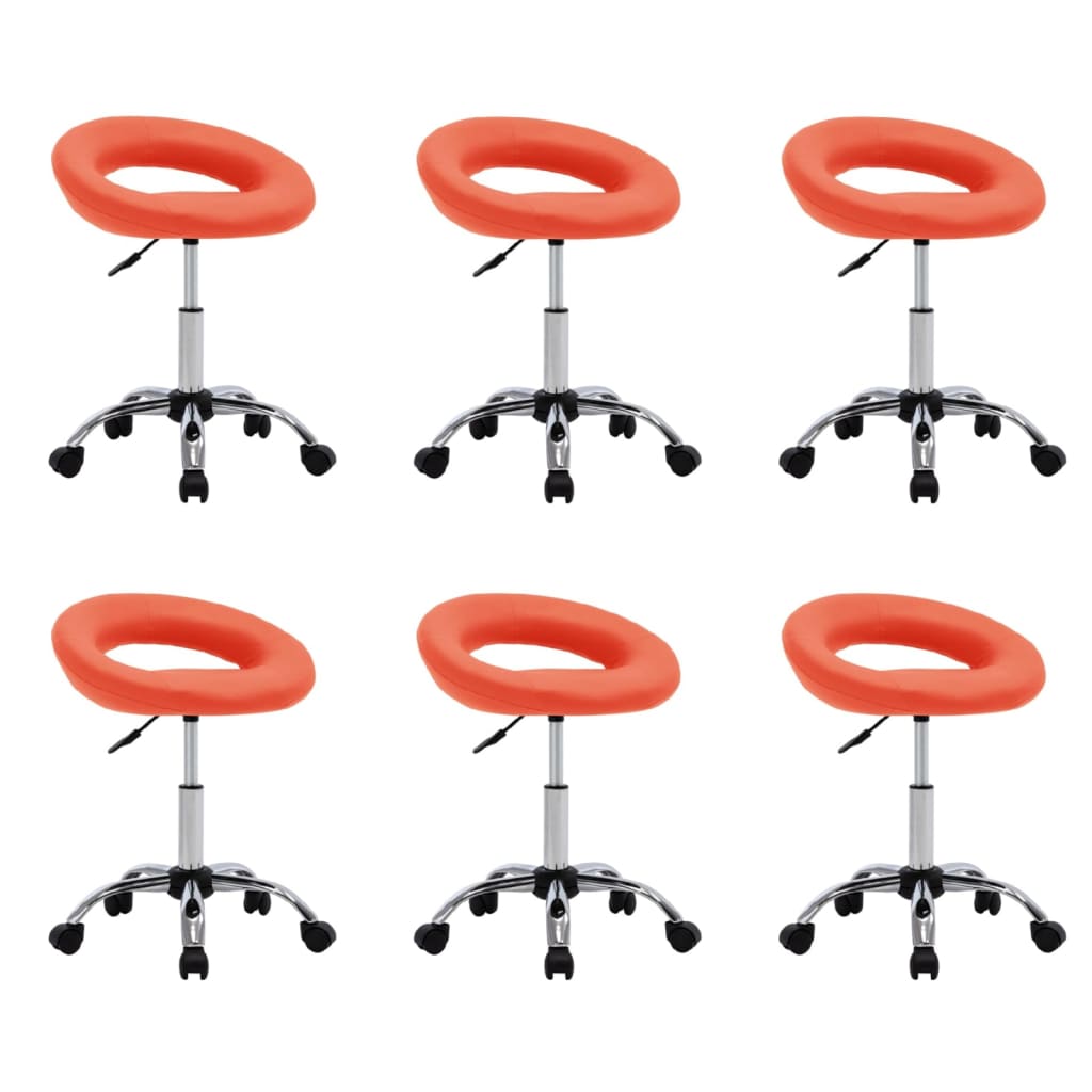 Silla De Comedor Giratoria De Cuero Sintética