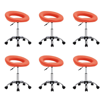 Silla De Comedor Giratoria De Cuero Sintética