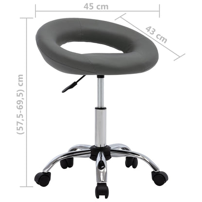 Silla De Comedor Giratoria De Cuero Sintética