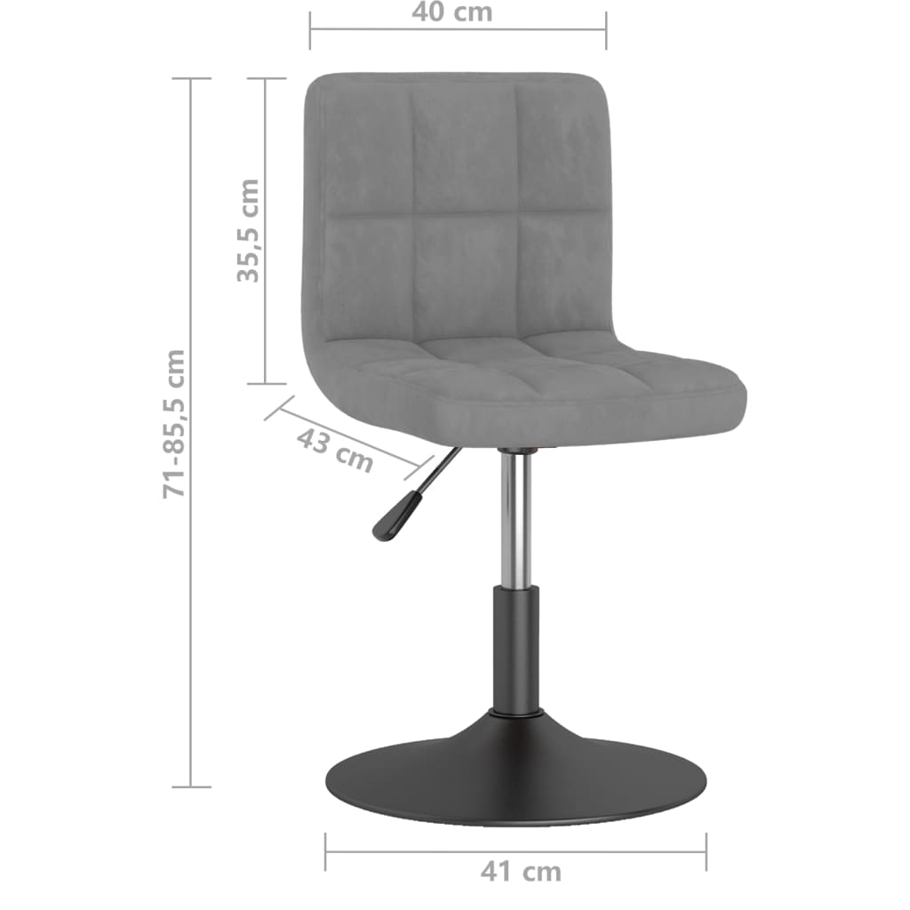 Silla De Comedor Giratoria De Terciopelo