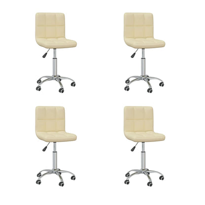 Silla De Comedor Giratoria Cuero Sintético