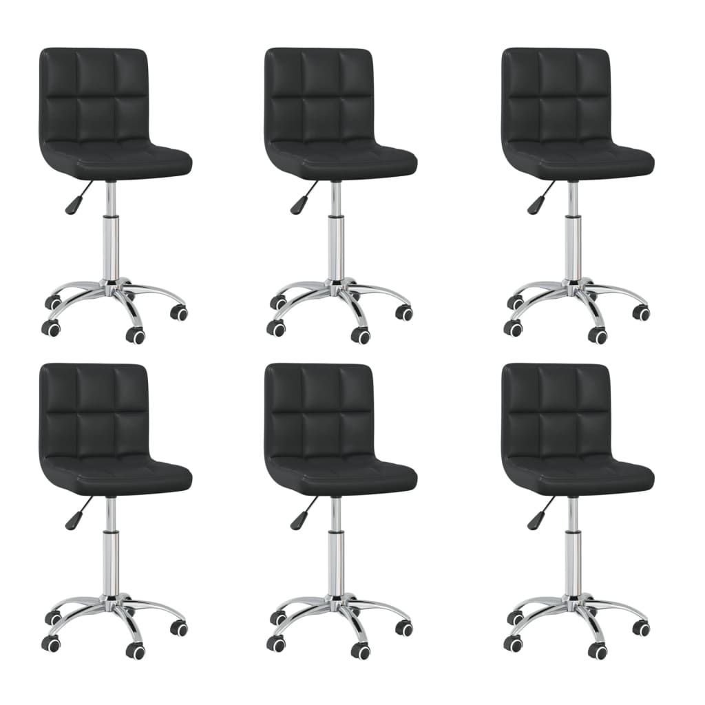 Silla De Comedor Giratoria Cuero Sintético