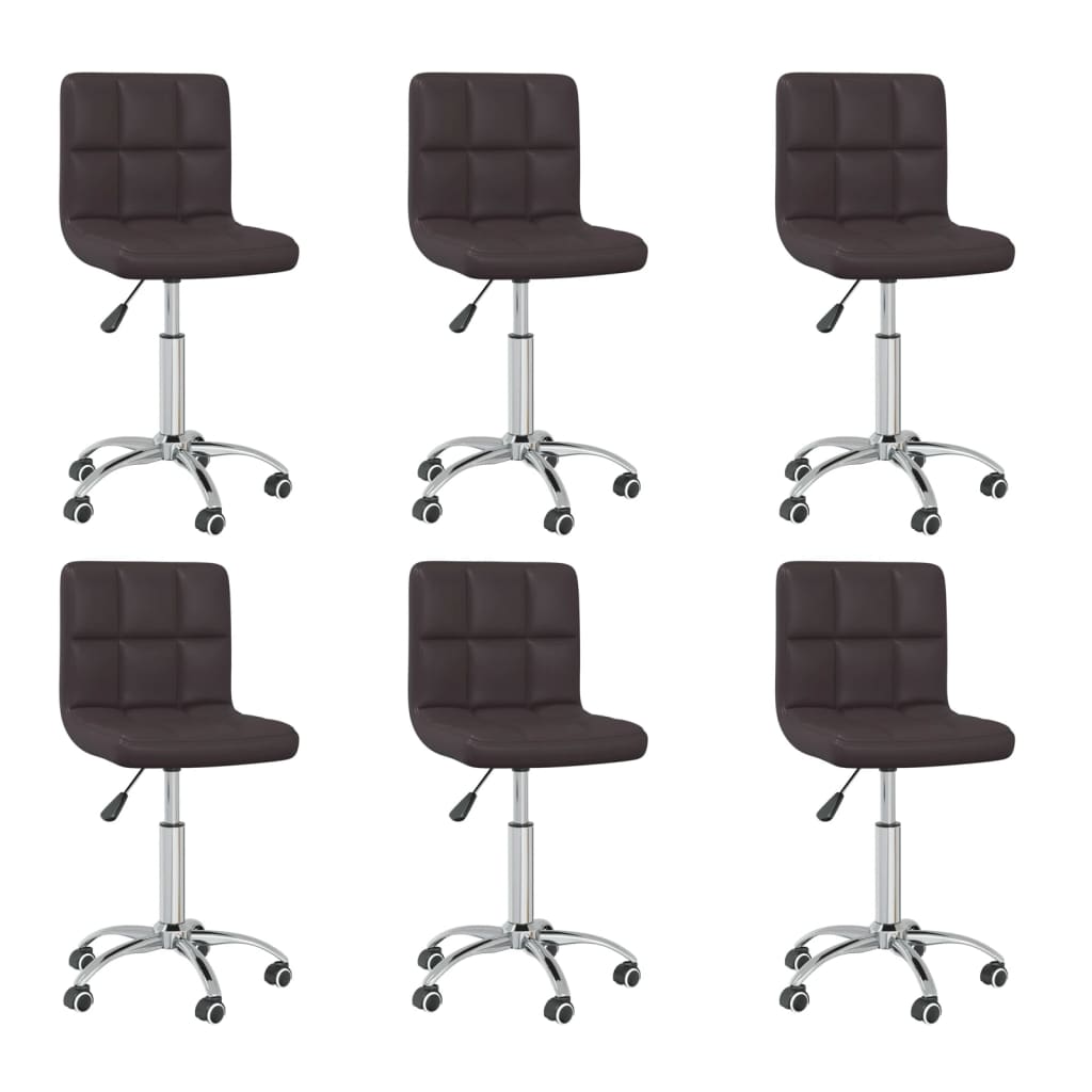 Silla De Comedor Giratoria Cuero Sintético