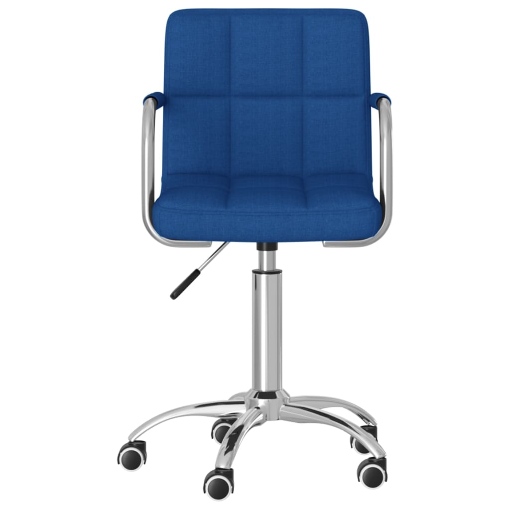 Silla De Comedor Giratoria Tela Azul