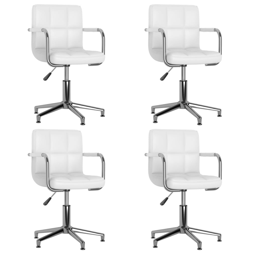 Sillas De Comedor Giratorias 6 Unidades Cuero Sintético