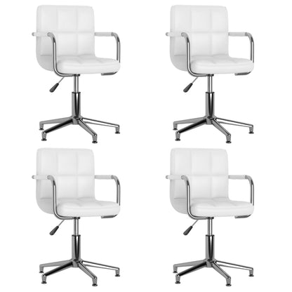 Sillas De Comedor Giratorias 6 Unidades Cuero Sintético