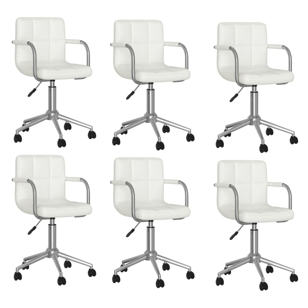 Silla De Comedor Giratoria Cuero Sintético