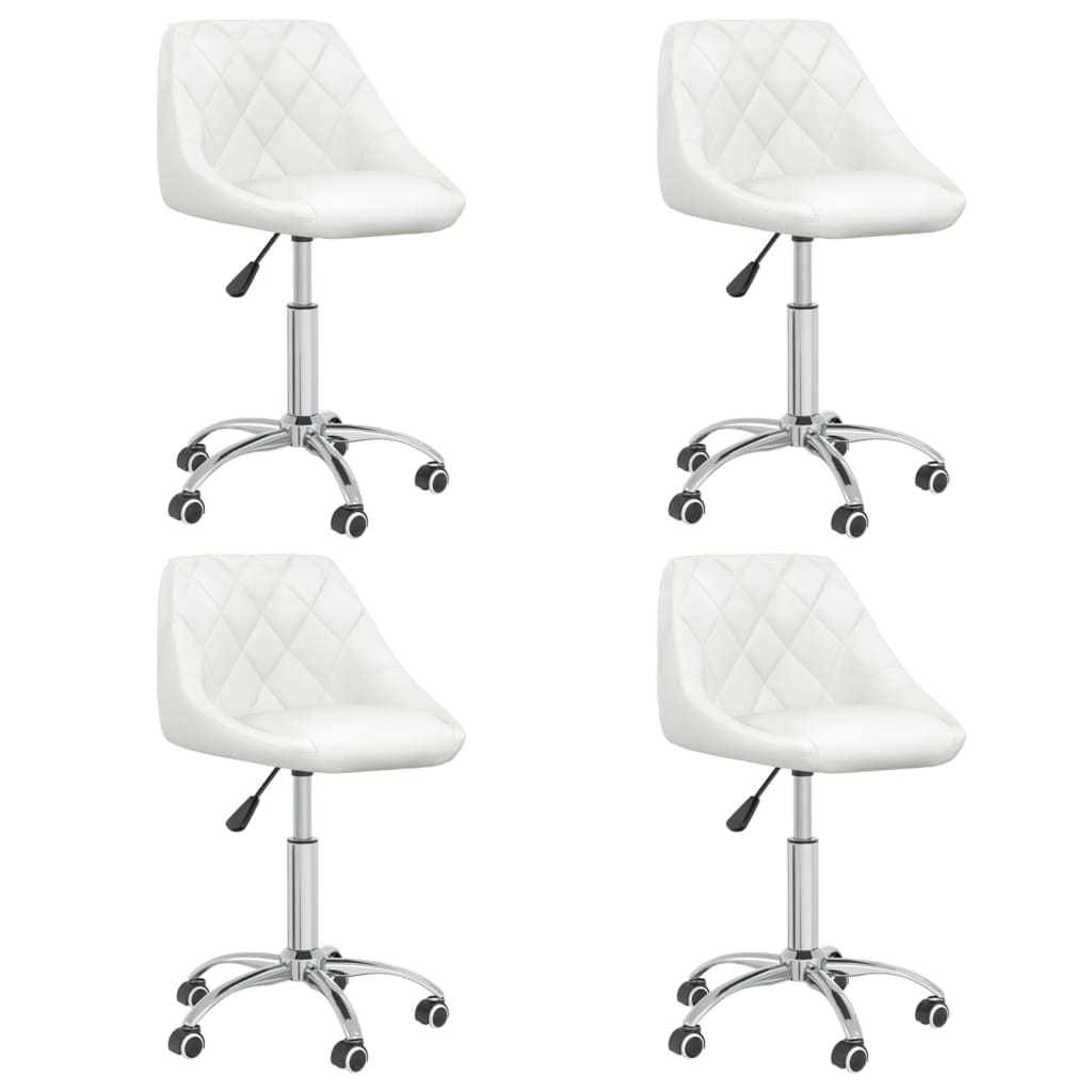 Silla De Comedor Giratoria Cuero Sintético