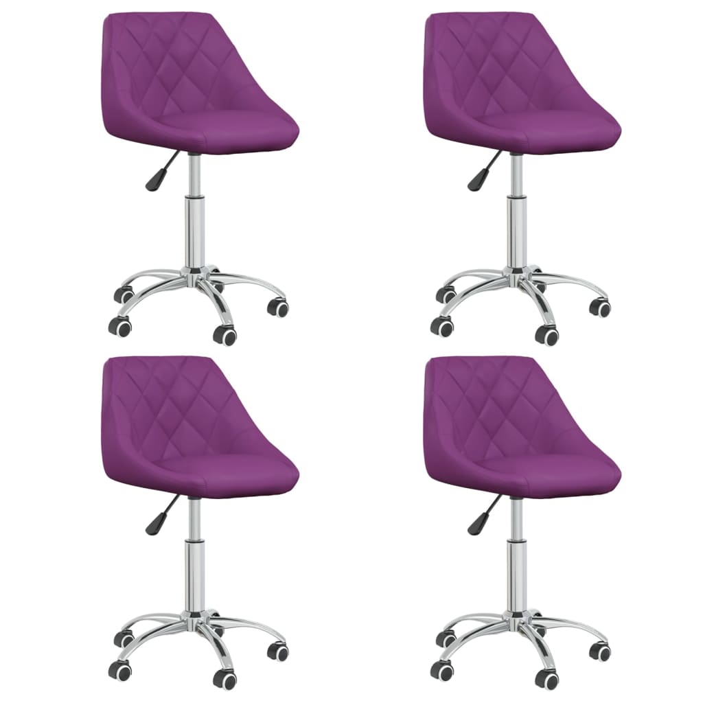 Silla De Comedor Giratoria Cuero Sintético