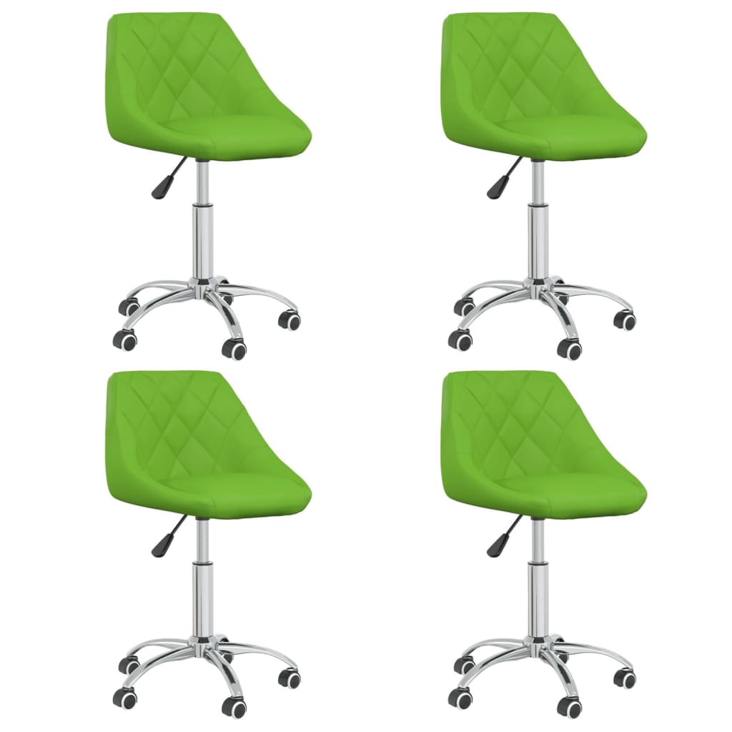 Silla De Comedor Giratoria Cuero Sintético