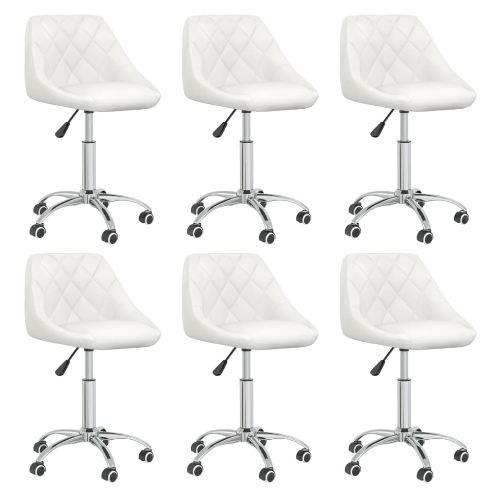 Silla De Comedor Giratoria Cuero Sintético