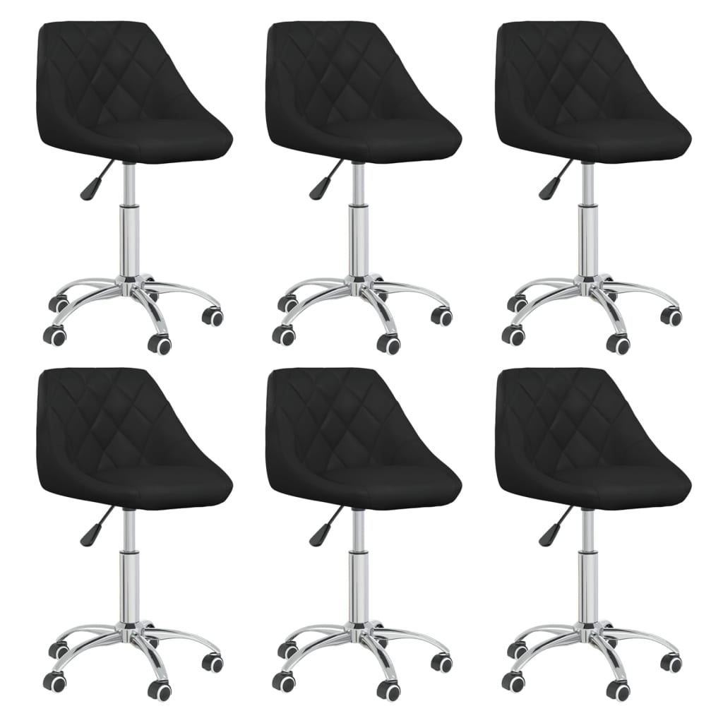 Silla De Comedor Giratoria Cuero Sintético