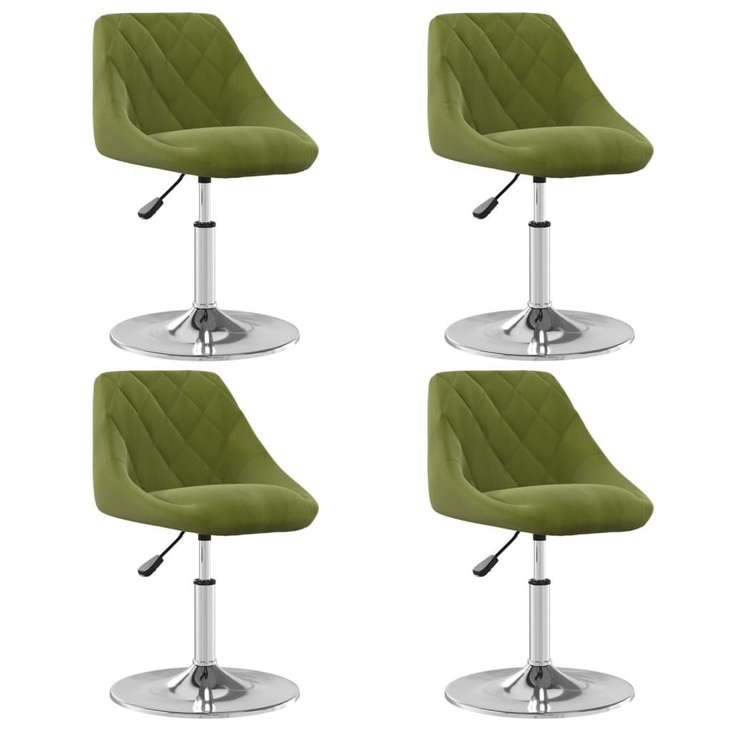 Sillas De Comedor Giratorias 4 Unidades Terciopelo