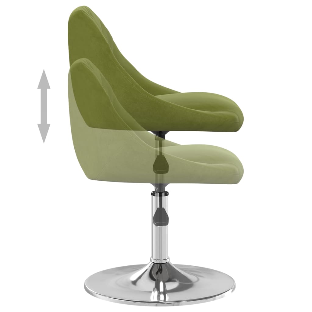Sillas De Comedor Giratorias 4 Unidades Terciopelo