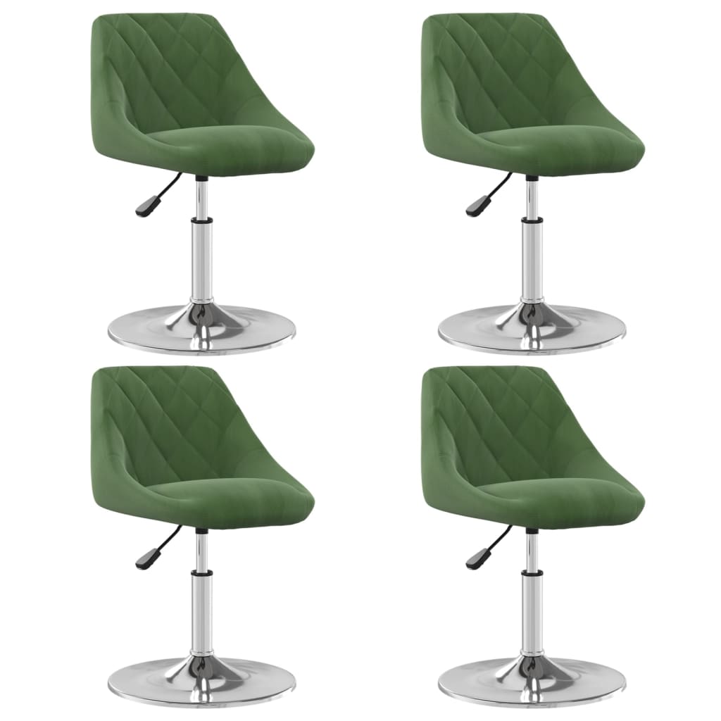 Sillas De Comedor Giratorias 4 Unidades Terciopelo