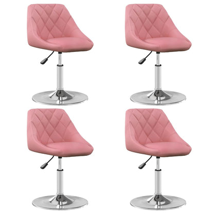 Sillas De Comedor Giratorias 4 Unidades Terciopelo