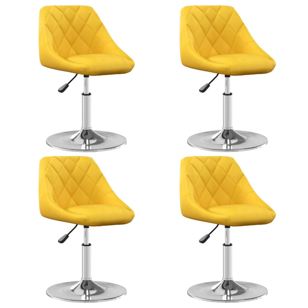Sillas De Comedor Giratorias 4 Unidades Terciopelo