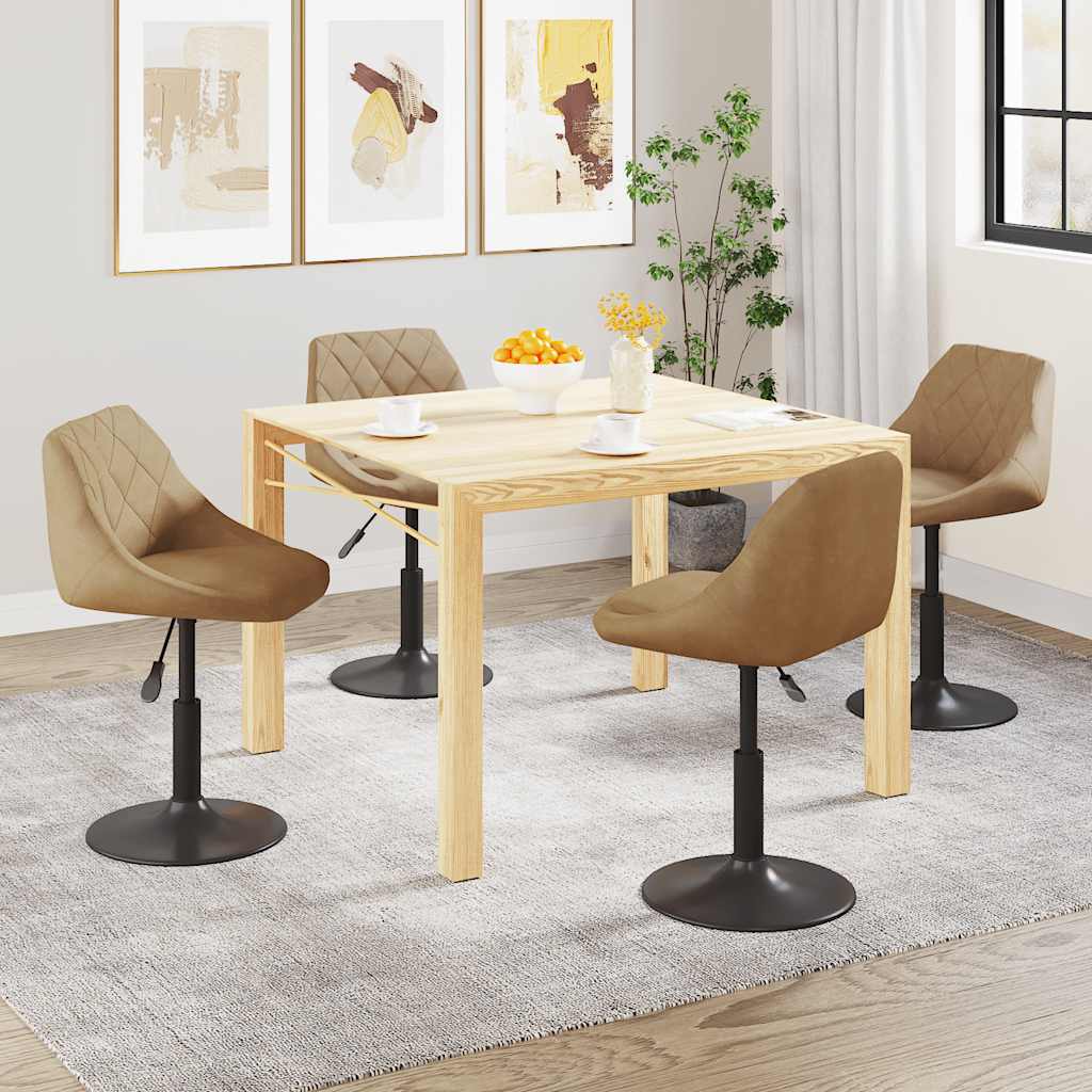 Sillas De Comedor Giratorias 4 Unidades Terciopelo