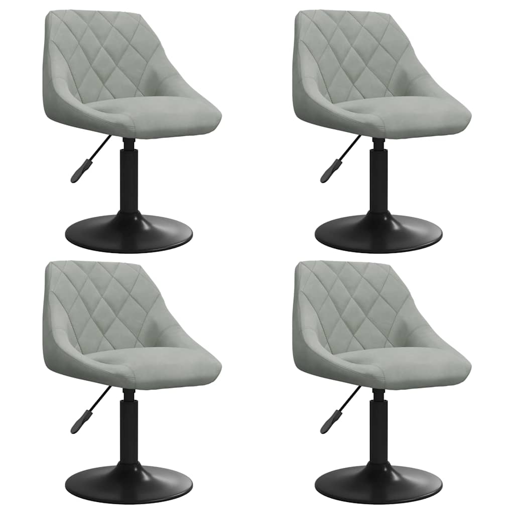 Sillas De Comedor Giratorias 4 Unidades Terciopelo