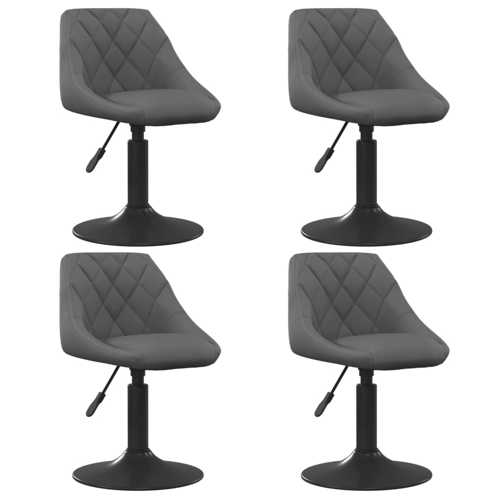 Sillas De Comedor Giratorias 4 Unidades Terciopelo