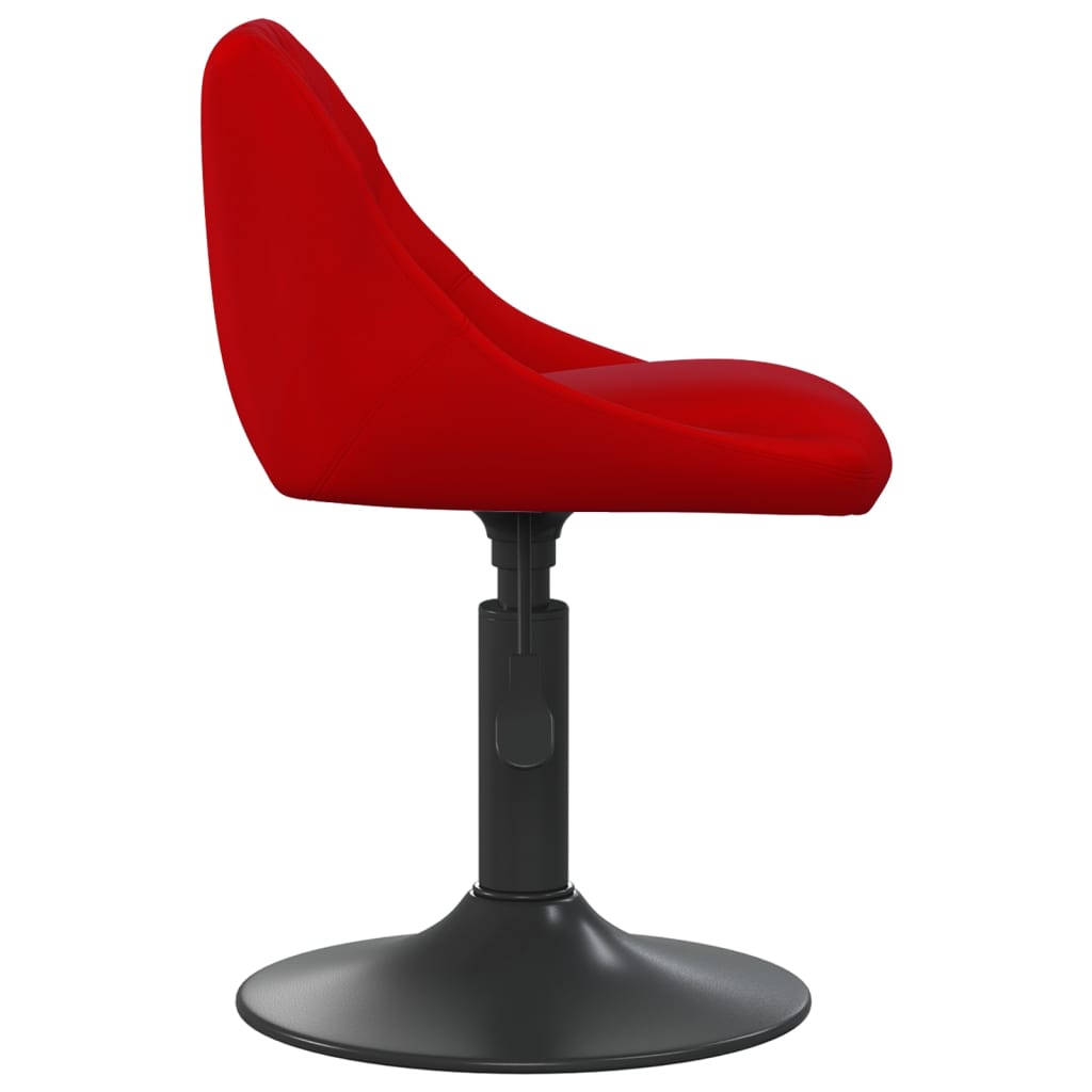 Sillas De Comedor Giratorias 4 Unidades Terciopelo Rojo Tinto