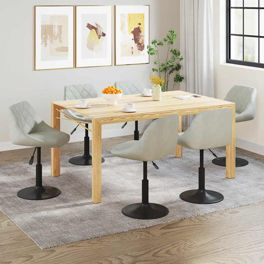 Silla De Comedor Giratoria 6 Uds Terciopelo