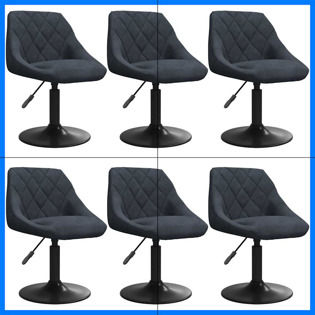 Sillas De Comedor Giratorias 6 Unidades Terciopelo