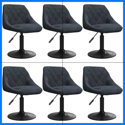 Sillas De Comedor Giratorias 6 Unidades Terciopelo