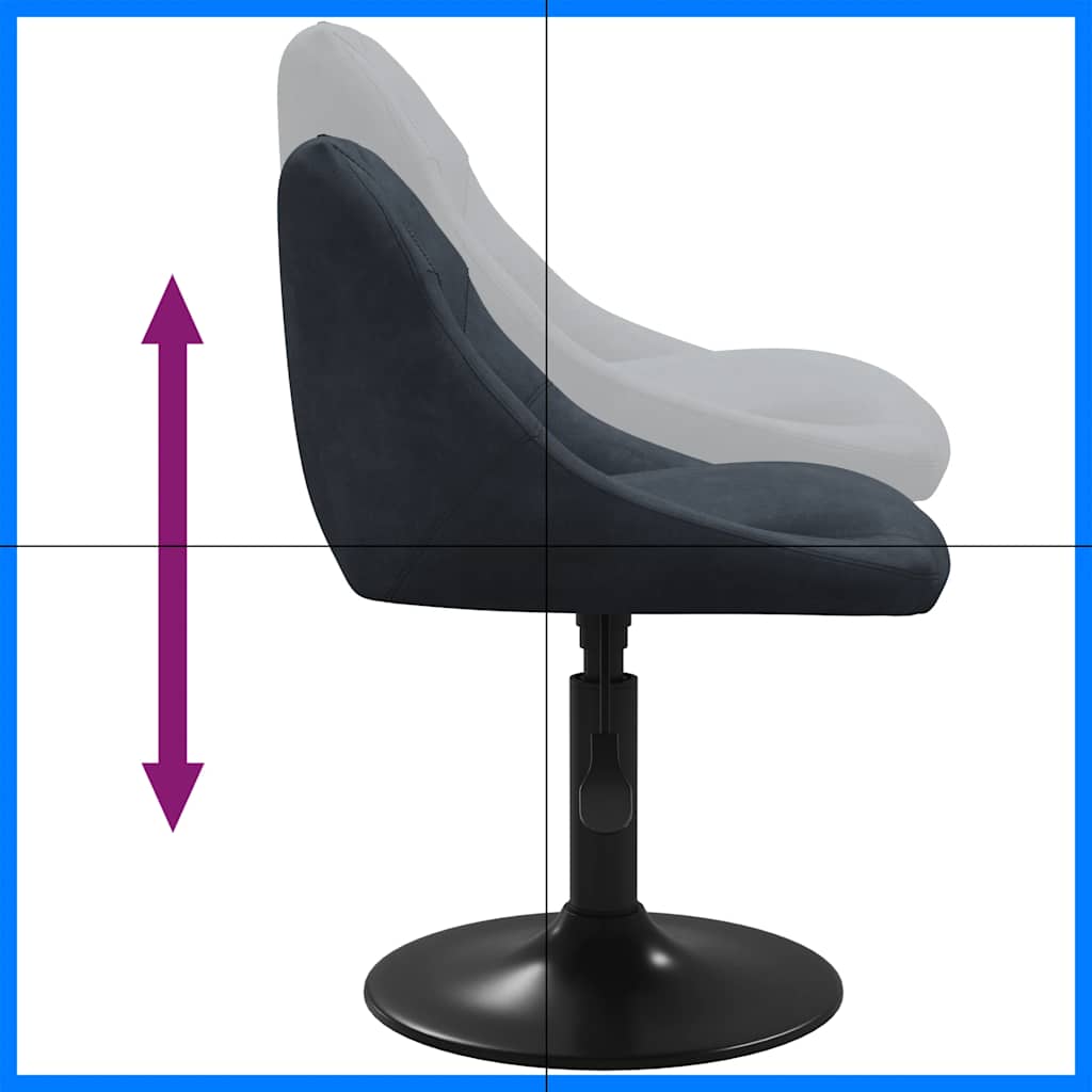 Sillas De Comedor Giratorias 6 Unidades Terciopelo