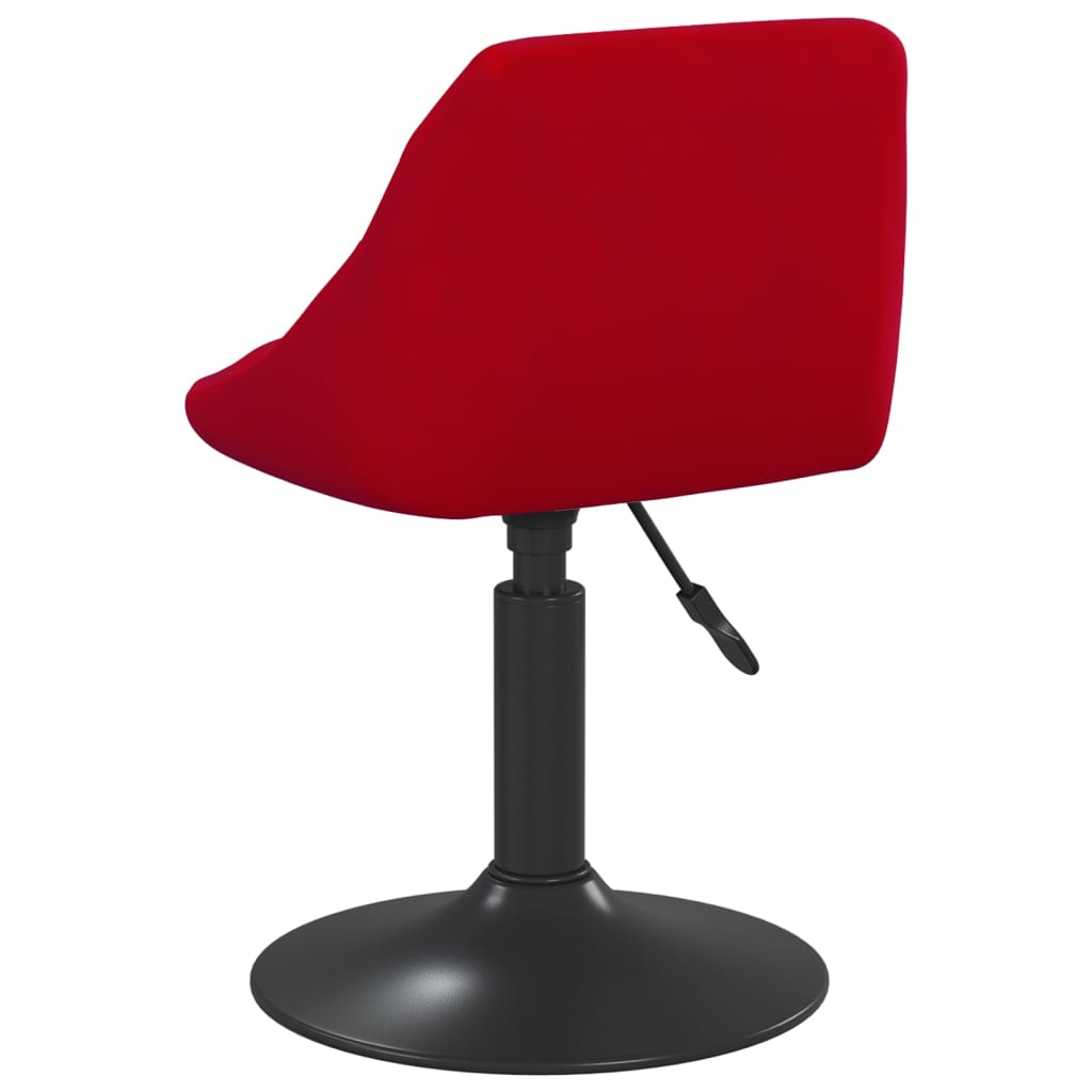 Silla De Comedor Terciopelo Rojo Tinto