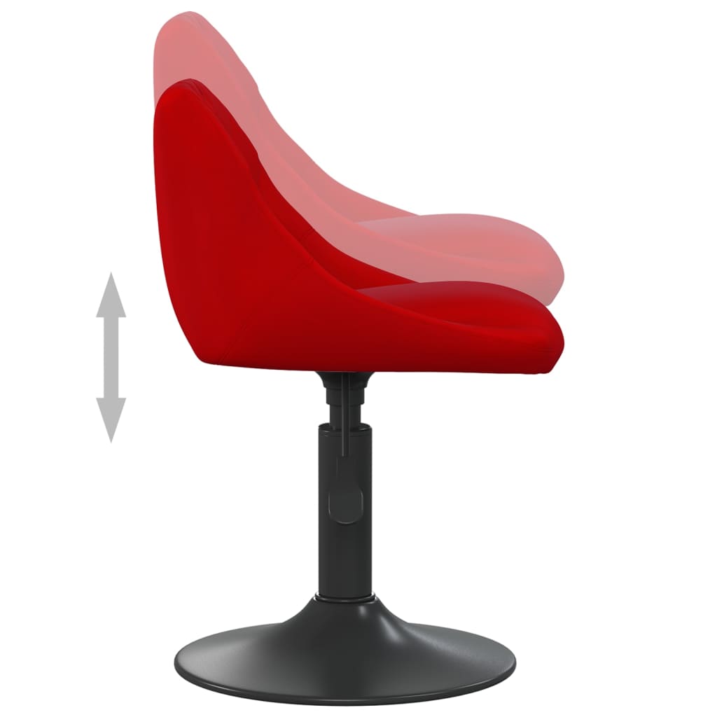 Silla De Comedor Terciopelo Rojo Tinto