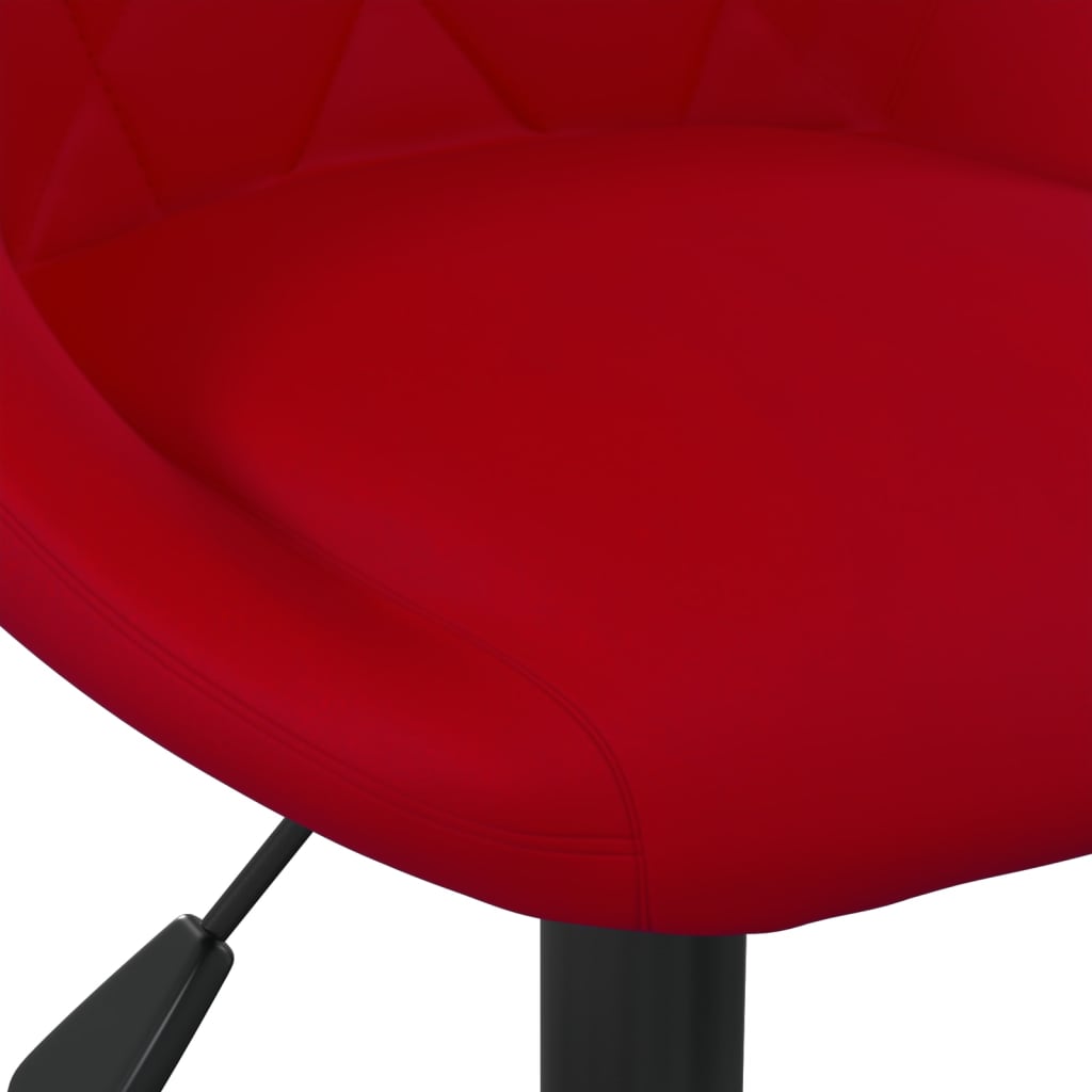 Silla De Comedor Terciopelo Rojo Tinto