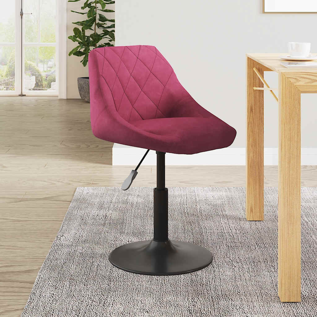 Silla De Comedor Terciopelo Rojo Tinto