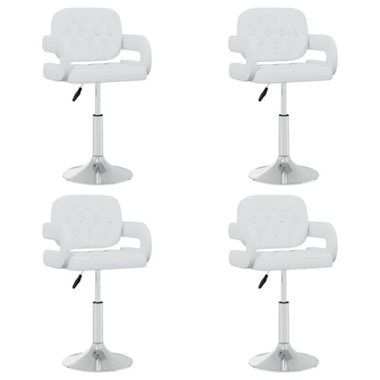 Sillas De Comedor Giratorias 4 Unidades Cuero Sintético