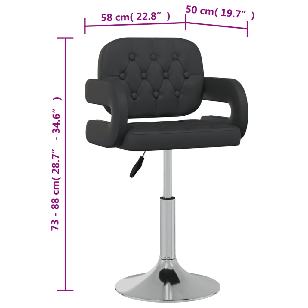 Sillas De Comedor Giratorias 4 Unidades Cuero Sintético