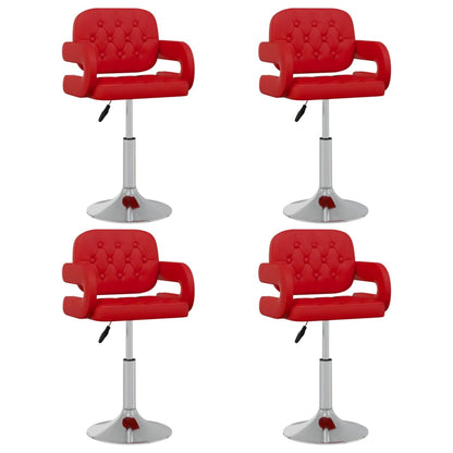 Sillas De Comedor Giratorias 4 Unidades Cuero Sintético