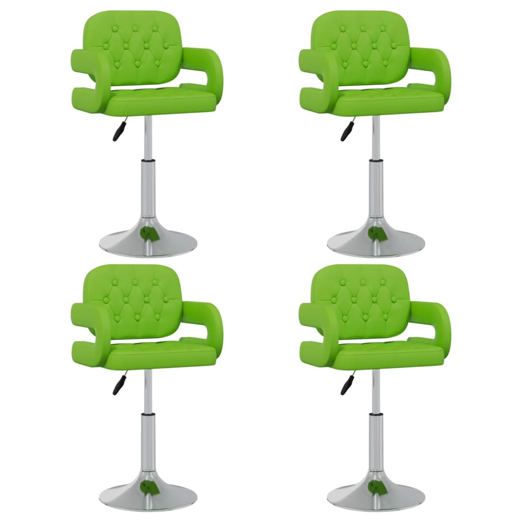 Sillas De Comedor Giratorias 4 Unidades Cuero Sintético