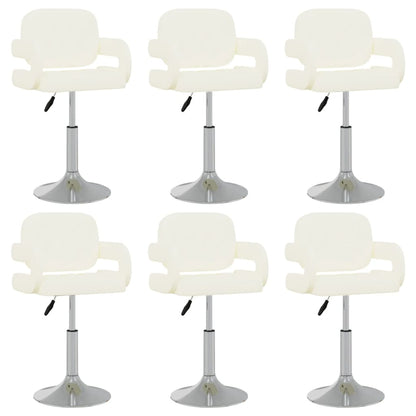 Sillas De Comedor Giratorias 4 Unidades Cuero Sintético
