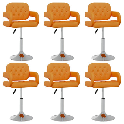 Sillas De Comedor Giratorias 4 Unidades Cuero Sintético