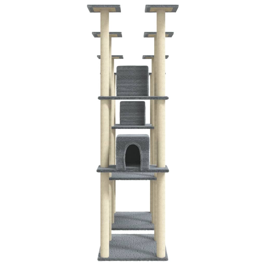 Rascador Para Gatos Con Postes De Sisal 174 Cm